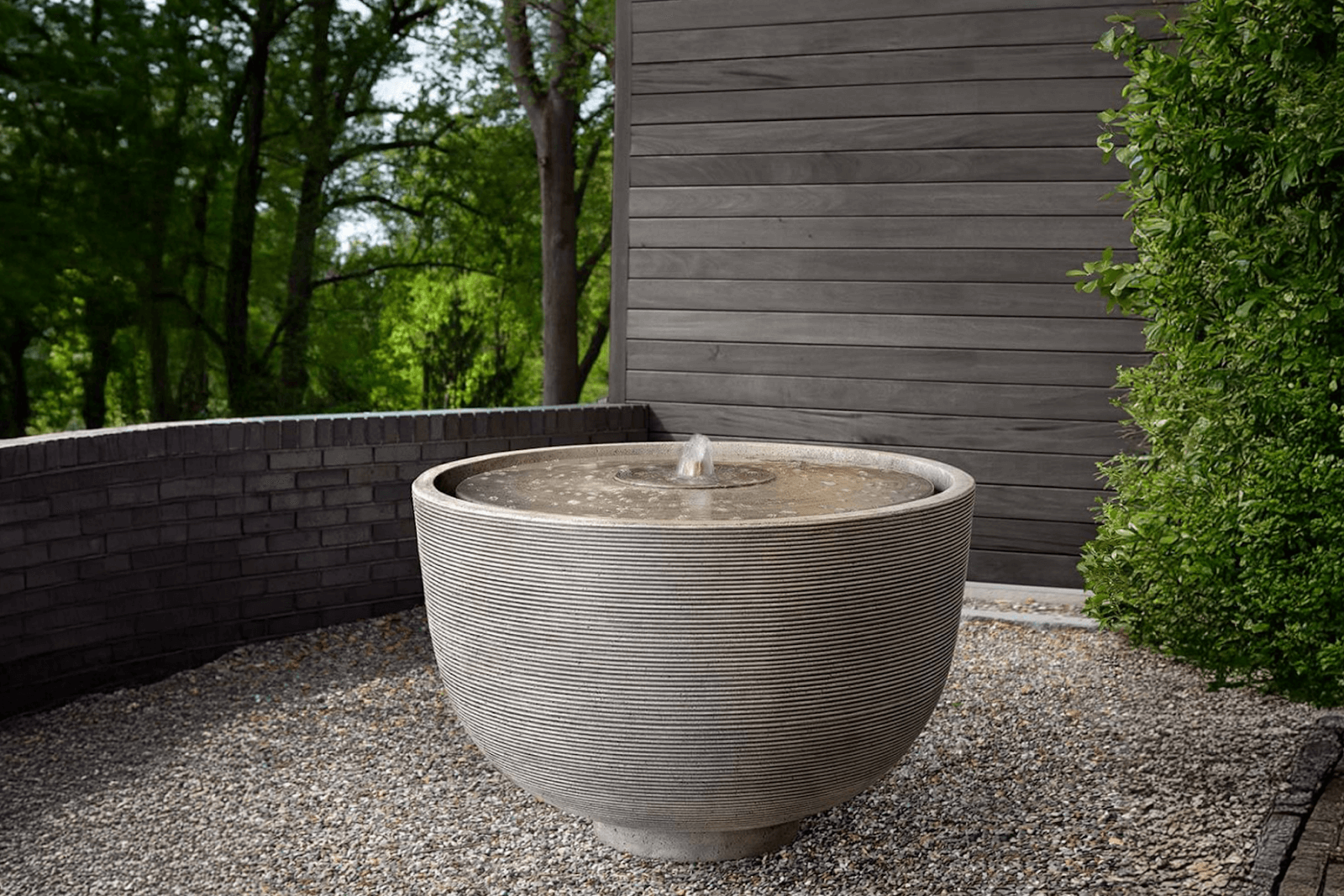 modern garden fountain