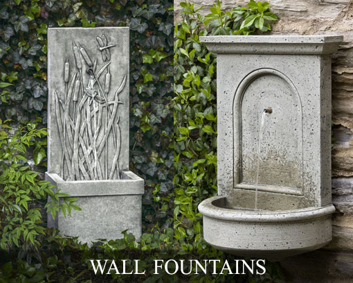 Garden Fountains Outdoor Decor, Small Outdoor Wall Water Fountains